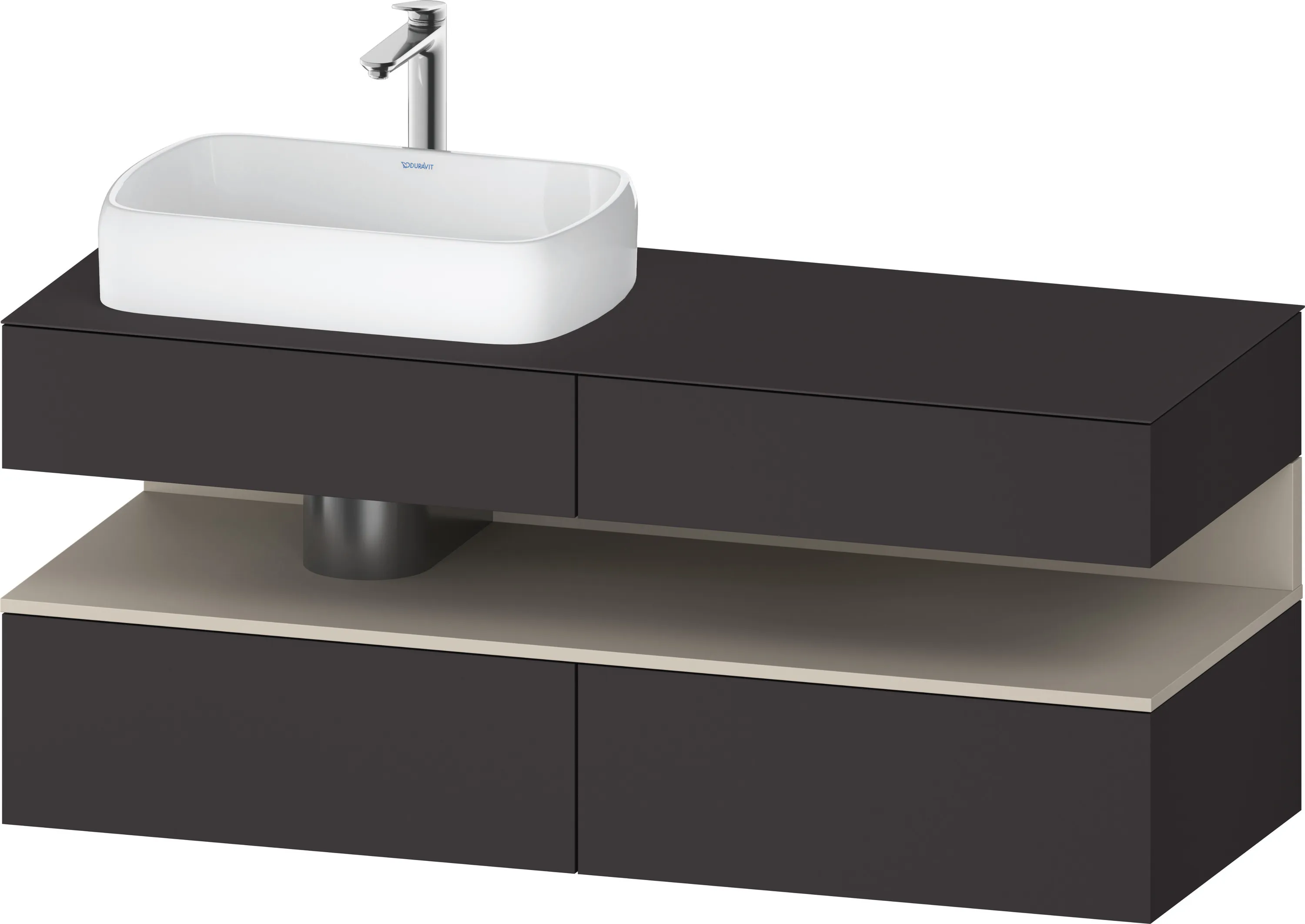 Duravit Waschtischunterschrank wandhängend „Qatego“ 140 × 60 × 55 cm