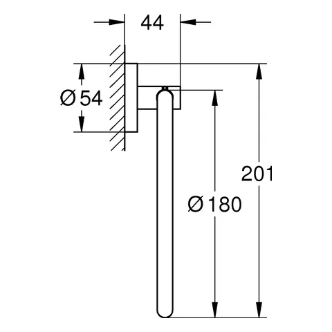 Grohe Essentials Handtuchring 40365_1, nickel gebürstet Grohe Essentials Handtuchring 40365_1, nickel gebürstet