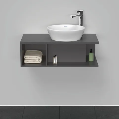 Duravit Waschtischunterschrank wandhängend „D-Neo“ 80 × 26 × 48 cm Graphit Matt Duravit Waschtischunterschrank wandhängend „D-Neo“ 80 × 26 × 48 cm Graphit Matt
