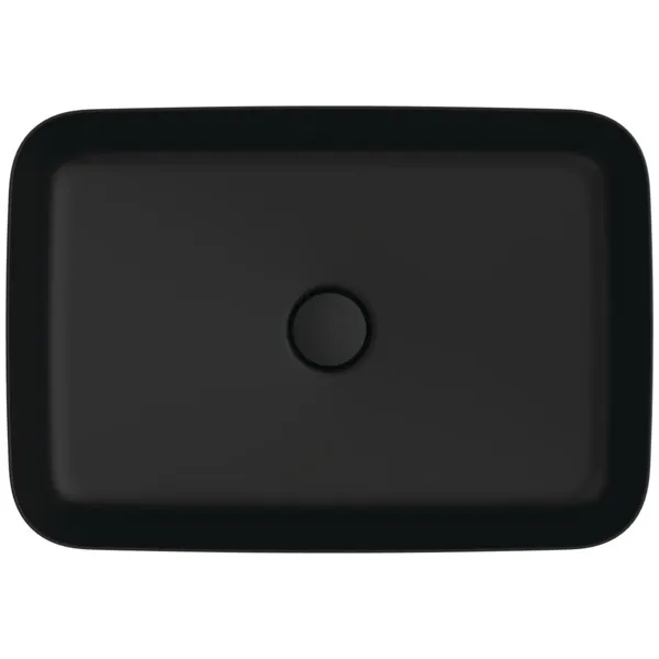 Waschbecken „Ipalyss“ 55 × 38 × 12,5 cm in Schwarz Matt