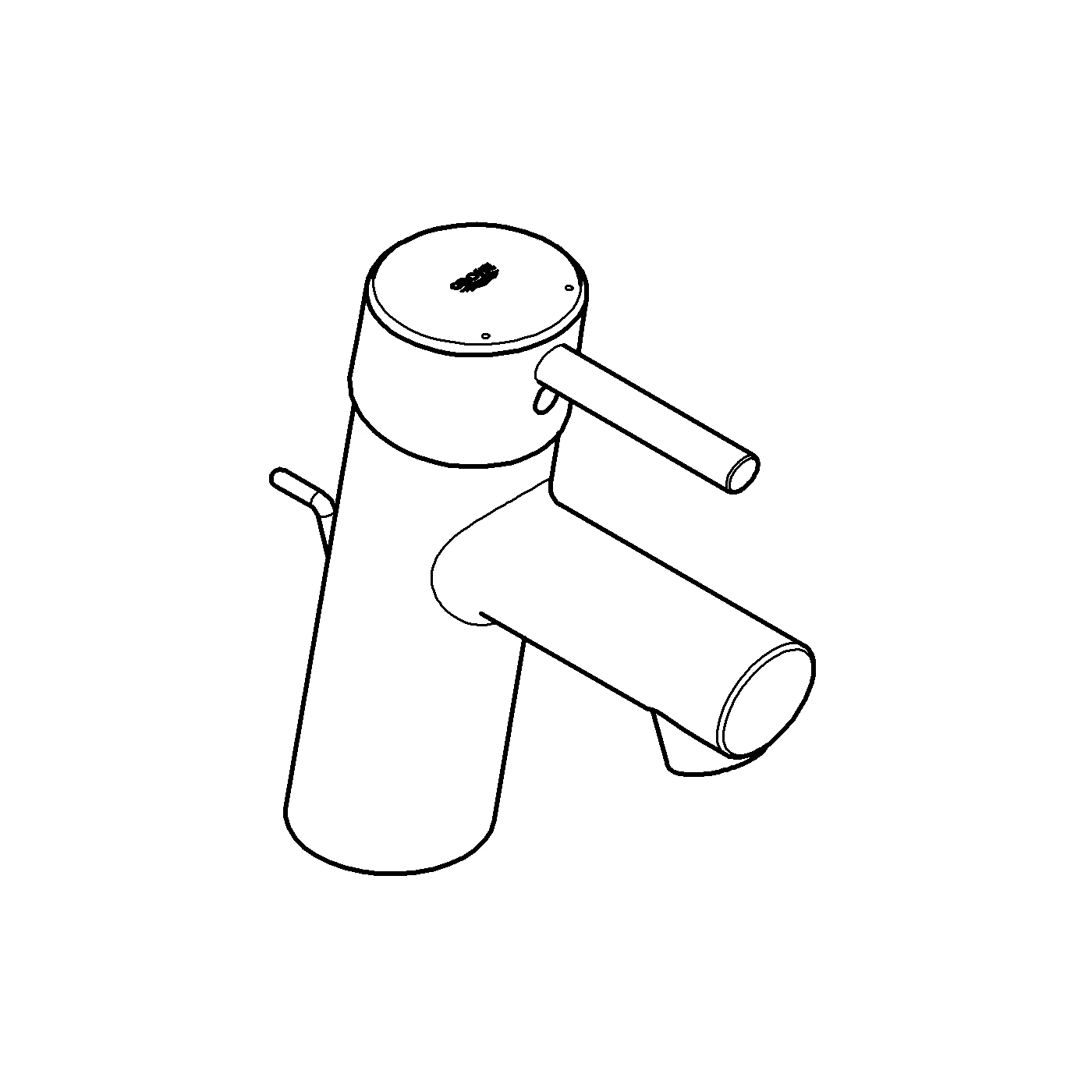 Einhand-Waschtischbatterie Concetto 32204_1, S-Size, Einlochmontage, Zugstangen-Ablaufgarnitur 1 1/4'', chrom