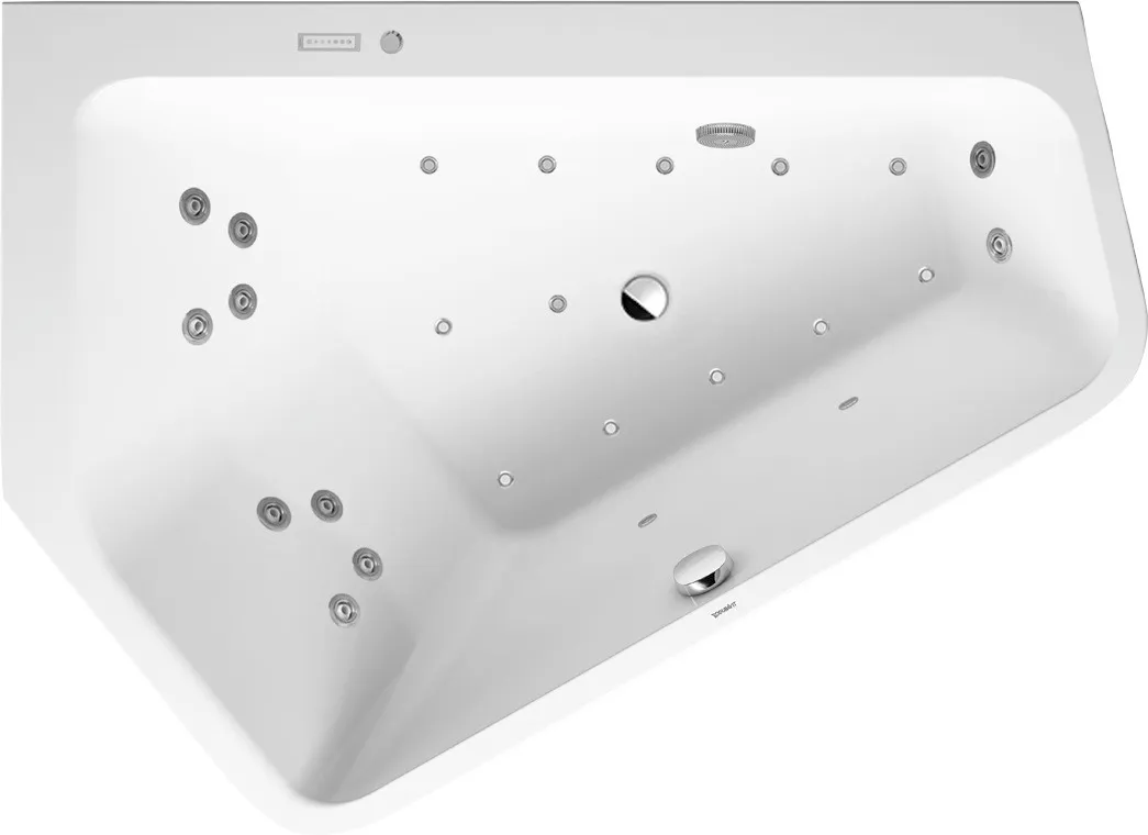 Duravit Whirlwanne „Paiova 5“ fünfeck 1770 × 1300 mm, links mit Combi-System E, in Weiß Ausführung: links / Größe: 177 × 130 cm / Whirlsystem: mit Combi-System E Duravit Whirlwanne „Paiova 5“ fünfeck 1770 × 1300 mm, links mit Combi-System E, in Weiß Ausführung: links / Größe: 177 × 130 cm / Whirlsystem: mit Combi-System E