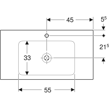 Schrankwaschtisch „One“ 90 × 48 cm in weiß matt mit KeraTect®