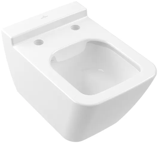 Wand-Tiefspül-WC DirectFlush „Finion“ 37,5 × 35 × 56 cm in Weiß Alpin mit CeramicPlus, ohne Spülrand