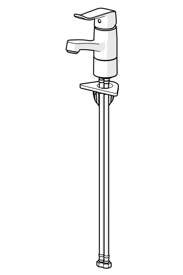 HansaCARE Einhebelmischer Waschtischbatterie HansaCARE 4615 Bedienungshebel lang Ausladung 133 mm DN15 Chrom HansaCARE Einhebelmischer Waschtischbatterie HansaCARE 4615 Bedienungshebel lang Ausladung 133 mm DN15 Chrom
