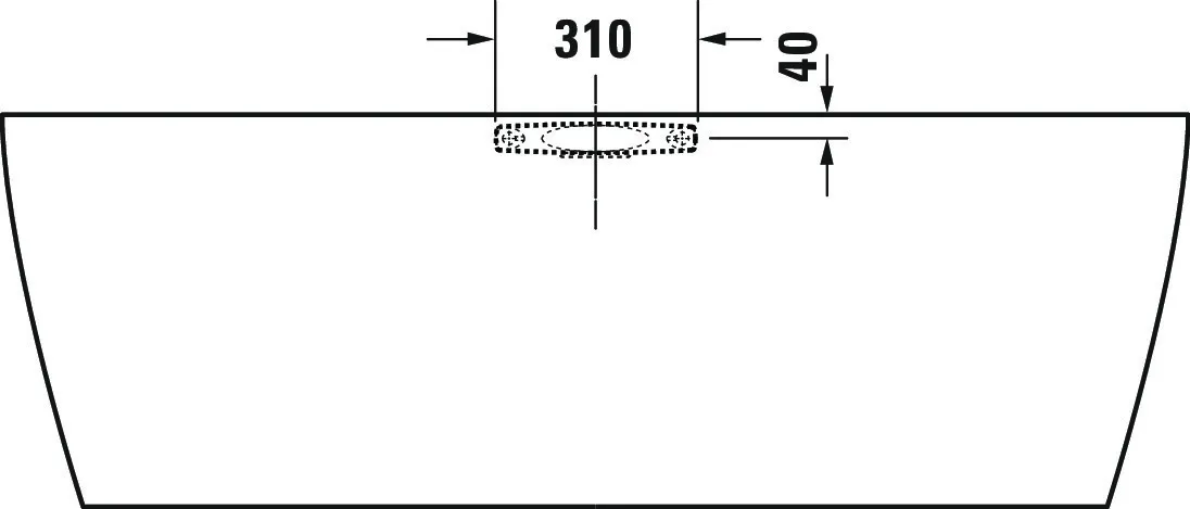 Duravit Badewannengriff 792804 31,1 cm in chrom Duravit Badewannengriff 792804 31,1 cm in chrom