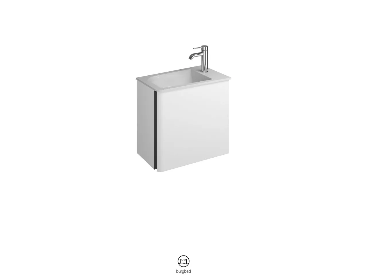 burgbad Badmöbelset „Badu“ Griffleiste, Weiß, in Weiß Matt burgbad Badmöbelset „Badu“ Griffleiste, Weiß, in Weiß Matt