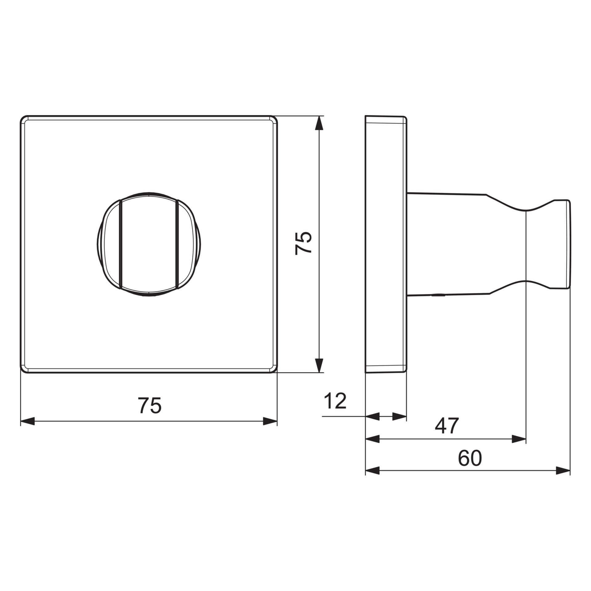 Hansa Halter für Handbrause „Living“ in Chrom