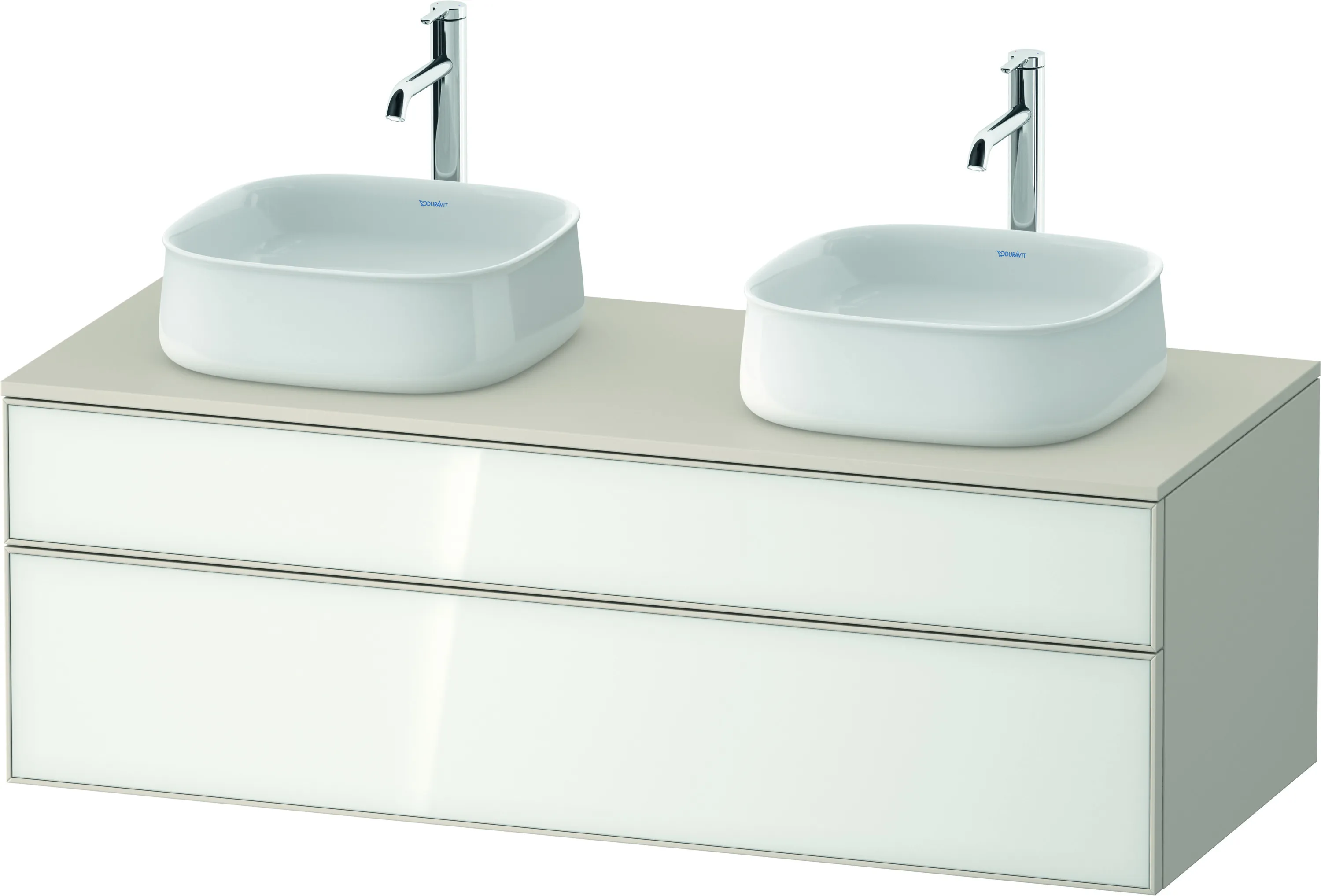 Duravit Waschtischunterschrank wandhängend „Zencha“ 130 × 44,2 × 55 cm