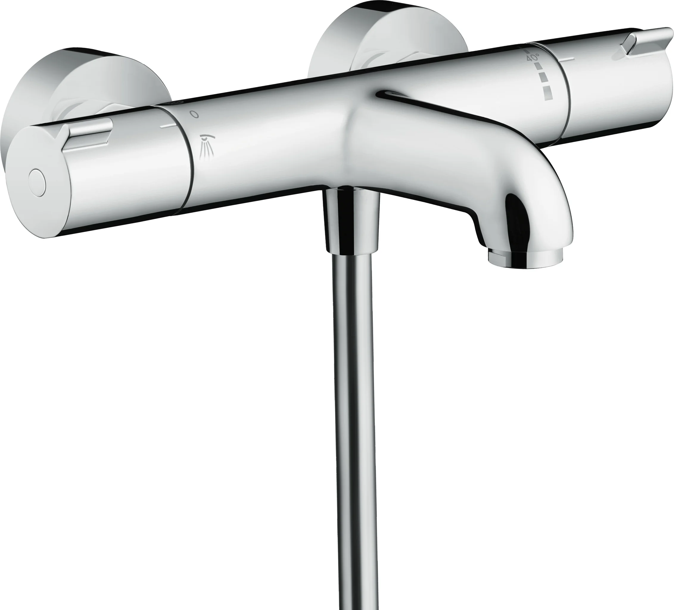 Hansgrohe Ecostat 1001 CL Wannenthermostat Aufputz Chrom, Ausladung 182 mm, 2 Verbraucher, Normalstrahl, max. Durchfluss 20 l/min Hansgrohe Ecostat 1001 CL Wannenthermostat Aufputz Chrom, Ausladung 182 mm, 2 Verbraucher, Normalstrahl, max. Durchfluss 20 l/min