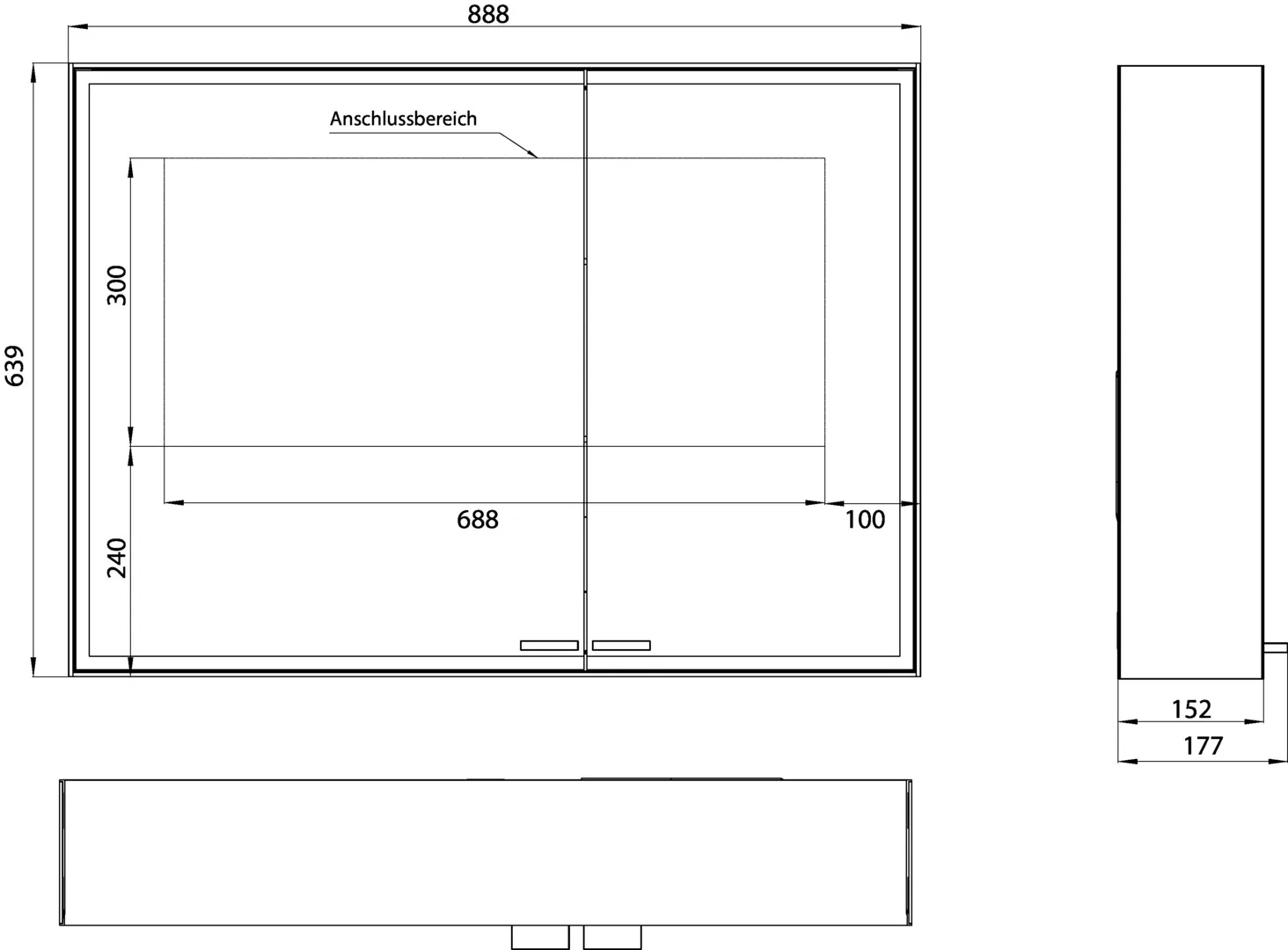 emco LED-Spiegelschrank Prestige 2 Aufputz, breite Tür links, 887 mm emco LED-Spiegelschrank Prestige 2 Aufputz, breite Tür links, 887 mm