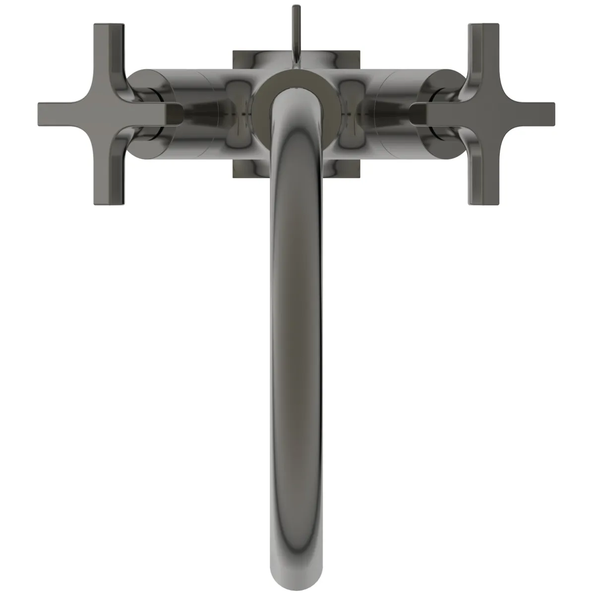Waschtischarmatur Joy Neo mit Ablaufgarnitur Ausladung 169mm Kreuzgriffe Magnetic Grey Waschtischarmatur Joy Neo mit Ablaufgarnitur Ausladung 169mm Kreuzgriffe Magnetic Grey