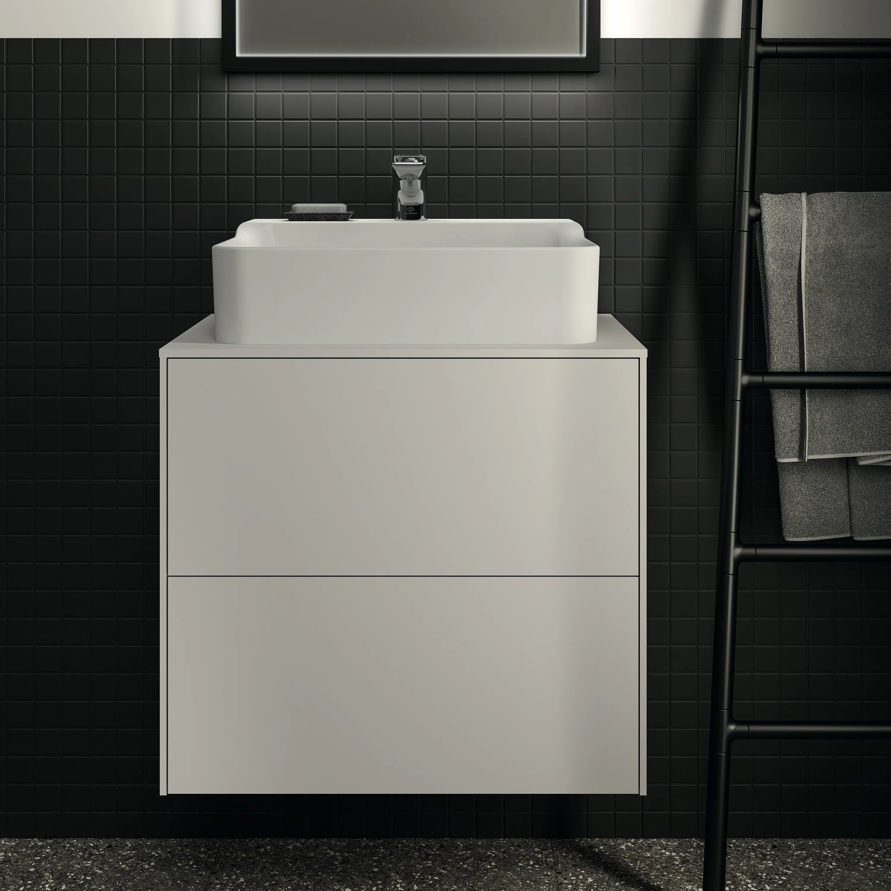 Ideal Standard Waschtischunterschrank „Conca“ 60,2 × 55 × 50,5 cm Weiß matt lackiert
