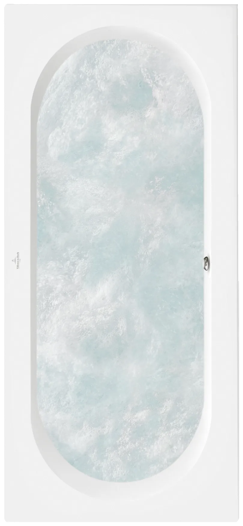 Villeroy & Boch Whirlwanne „O.novo“ mit Whirlsystem „Hydropool Comfort“ rechteck 180 × 80 cm, Mittelablauf in Weiß Alpin Villeroy & Boch Whirlwanne „O.novo“ mit Whirlsystem „Hydropool Comfort“ rechteck 180 × 80 cm, Mittelablauf in Weiß Alpin