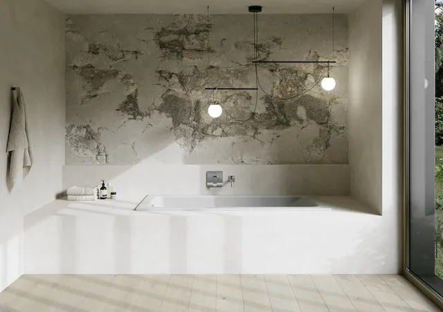 BetteOne Relax Badewanne, 1-Sitzer, glasierter Titan-Stahl, 2000 x 900 x 450 mm, 20 mm Randhöhe, Manhattan PLUS