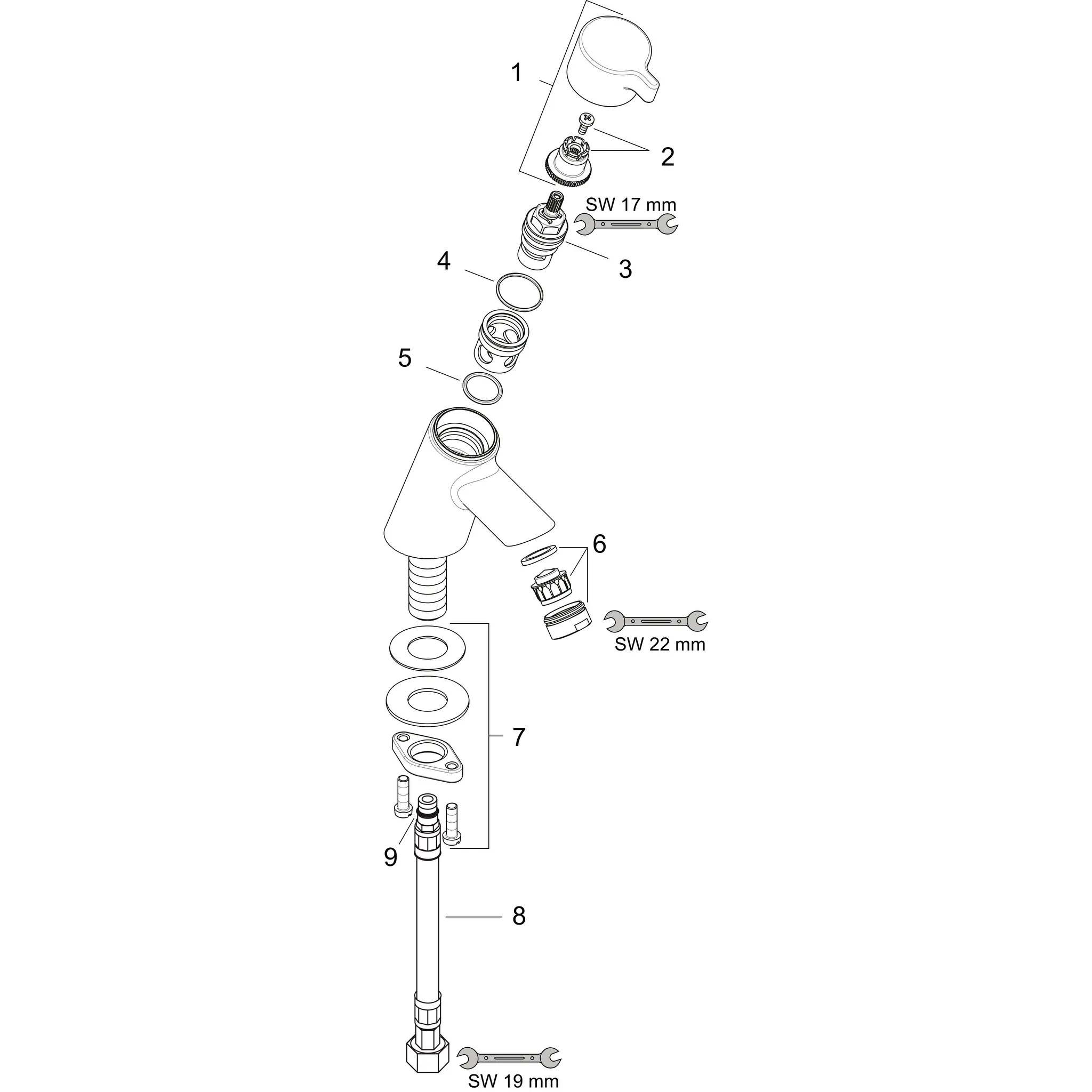 Hansgrohe Talis S Standventil 40 Kaltwasser Chrom Hansgrohe Talis S Standventil 40 Kaltwasser Chrom