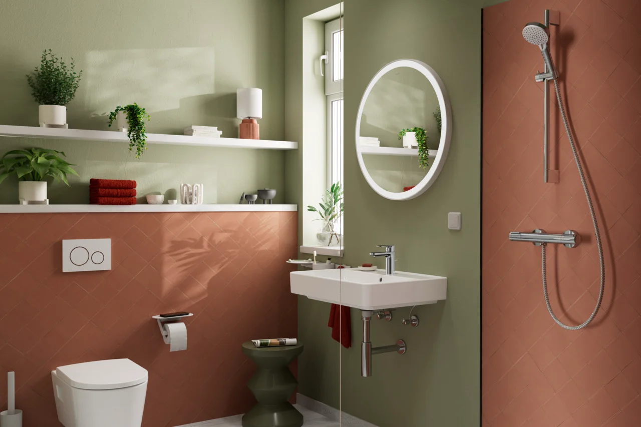 Hansgrohe Ecostat Element Brausethermostat Aufputz Chrom, DN15, Temperatur- und Volumensteuerung, EcoStop+ Taste begrenzt Wasserverbrauch auf 6 l/min, maximale Durchflussmenge bei 3 bar: 17 l/min, min. Betriebsdruck: 1 bar, max. Betriebsdruck: 10 bar, Si Hansgrohe Ecostat Element Brausethermostat Aufputz Chrom, DN15, Temperatur- und Volumensteuerung, EcoStop+ Taste begrenzt Wasserverbrauch auf 6 l/min, maximale Durchflussmenge bei 3 bar: 17 l/min, min. Betriebsdruck: 1 bar, max. Betriebsdruck: 10 bar, Si