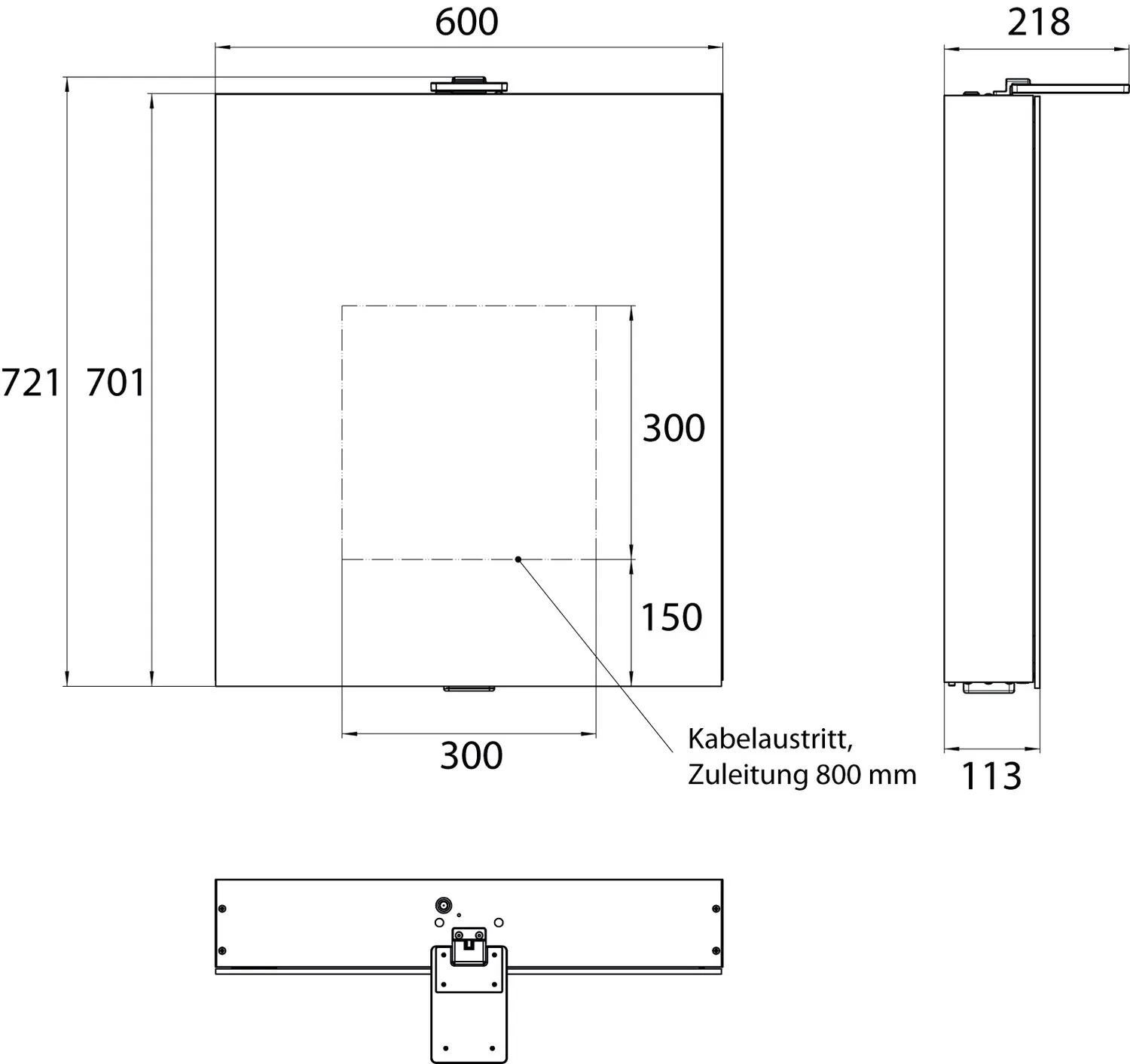 emco Lichtspiegelschrank flat 2 Style (LED), 600mm emco Lichtspiegelschrank flat 2 Style (LED), 600mm