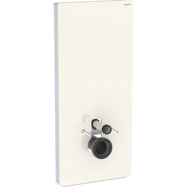 Monolith Sanitärmodul für Wand-WC, 114 cm, Frontverkleidung aus Glas: Glas sand-grau, Aluminium Monolith Sanitärmodul für Wand-WC, 114 cm, Frontverkleidung aus Glas: Glas sand-grau, Aluminium