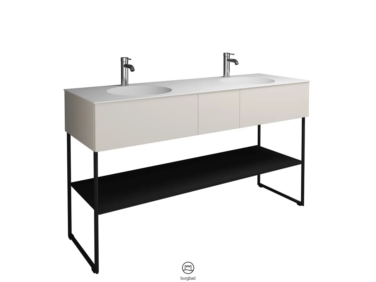 burgbad Badmöbelset „Coco“ in Sand Solid Matt burgbad Badmöbelset „Coco“ in Sand Solid Matt
