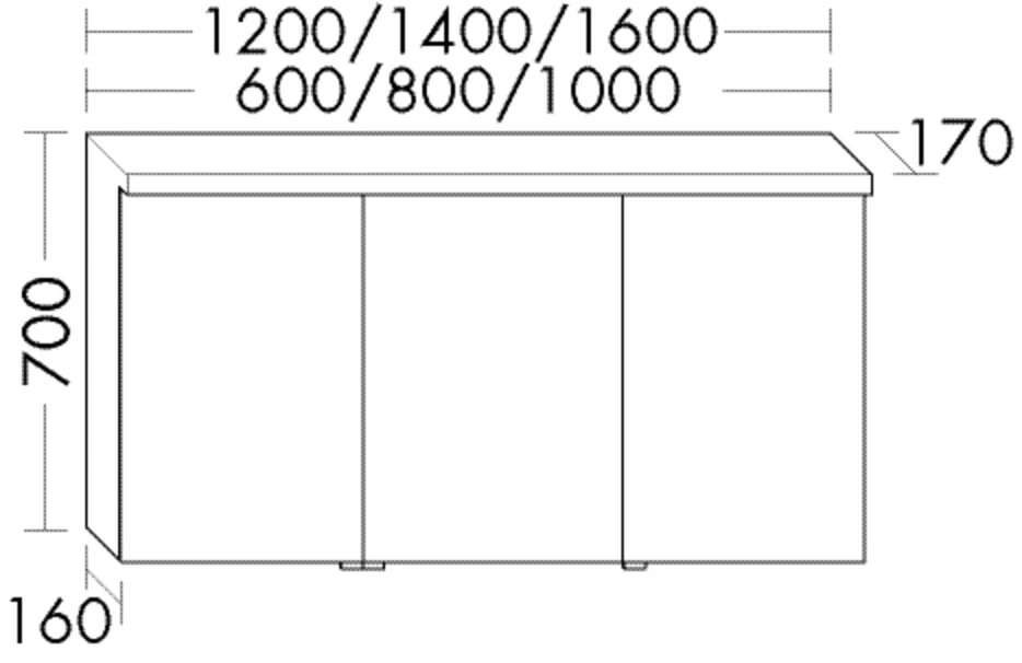 Spiegelschrank Sys30 von burgbad - beidseitig verspiegelt, LED-Beleuchtung mit Kalt-/Warmweiß und Dimmfunktion, 170 mm tief, 1500 mm breit, 700 mm hoch Spiegelschrank Sys30 von burgbad - beidseitig verspiegelt, LED-Beleuchtung mit Kalt-/Warmweiß und Dimmfunktion, 170 mm tief, 1500 mm breit, 700 mm hoch