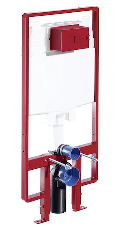 WC-Modul MONTUS, Typ C 90, B 50 cm x H 115 cm, Rahmen pulverbeschichtet