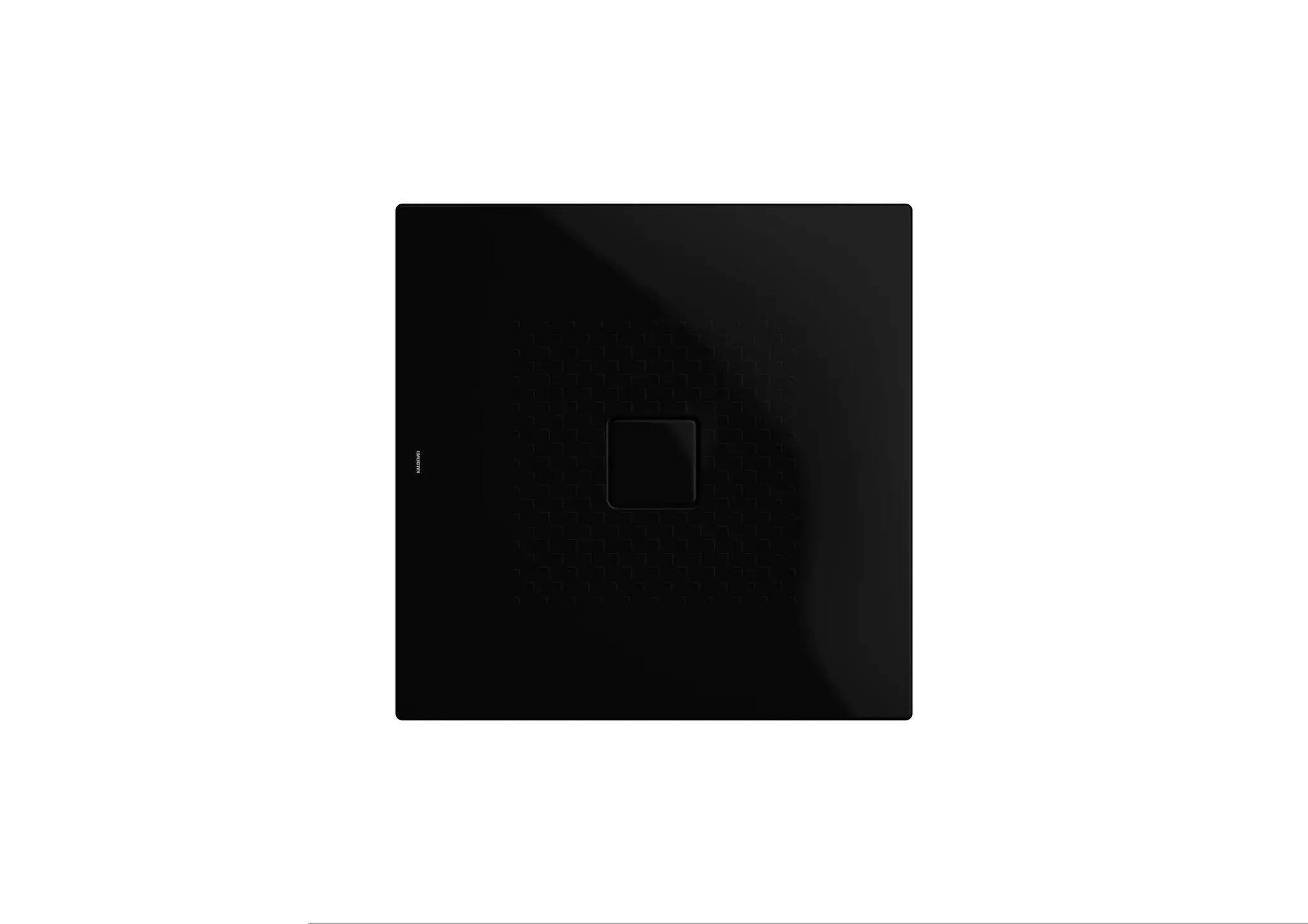 Kaldewei quadrat Duschwanne „Conoflat“ 80 × 80 cm in schwarz mit Antislip