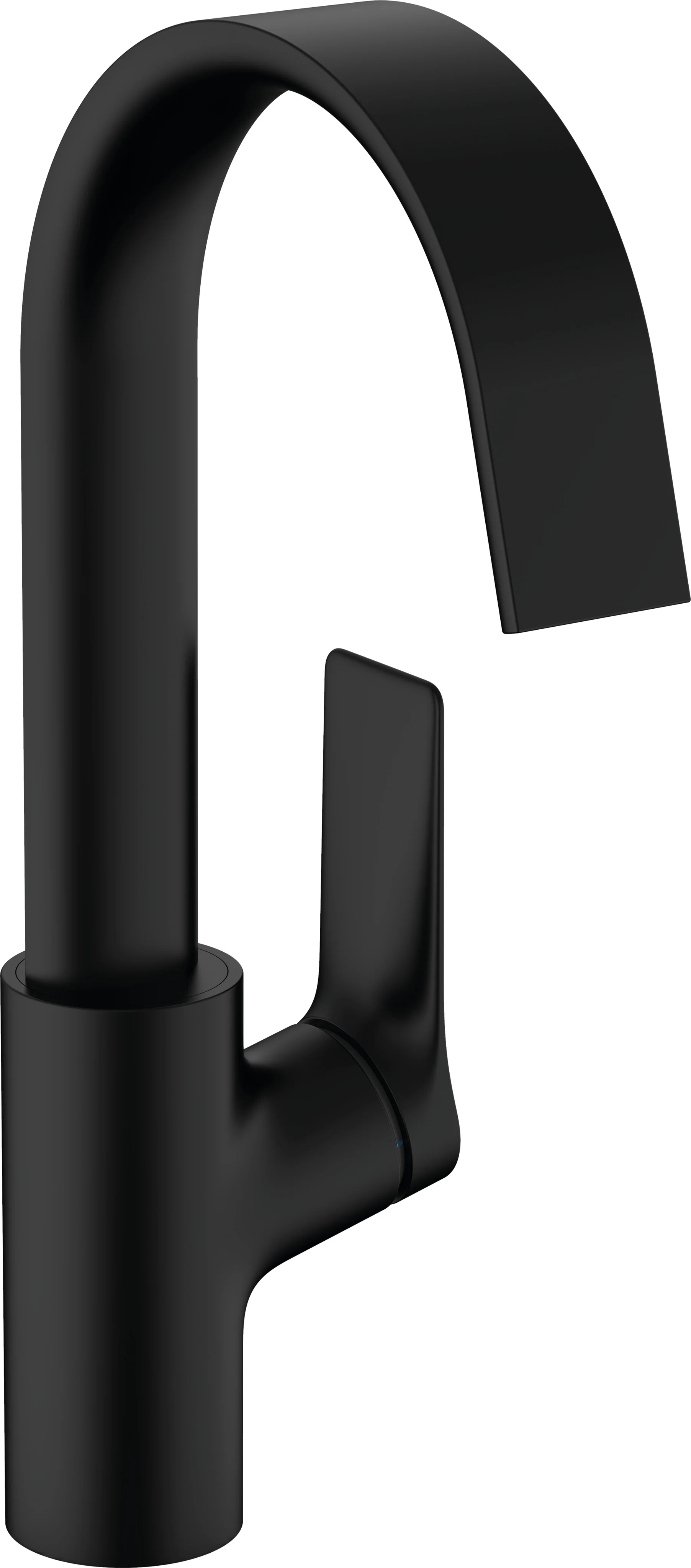 Hansgrohe Vivenis Einhebel-Waschtischmischer 210, mattschwarz, Ausladung 139 mm, Auslaufhöhe 209 mm, Schwenkbereich 120°, WaterfallStream, max. Durchfluss 5 l/min