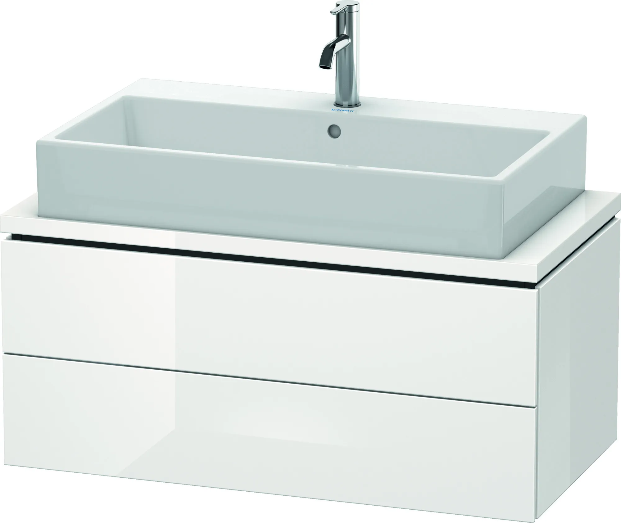 Duravit Waschtischunterschrank wandhängend „L-Cube“ 92 × 40 × 47,7 cm Weiß Hochglanz Duravit Waschtischunterschrank wandhängend „L-Cube“ 92 × 40 × 47,7 cm Weiß Hochglanz