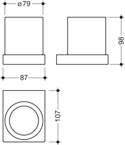 HEWI Becher „System 100“ in / /