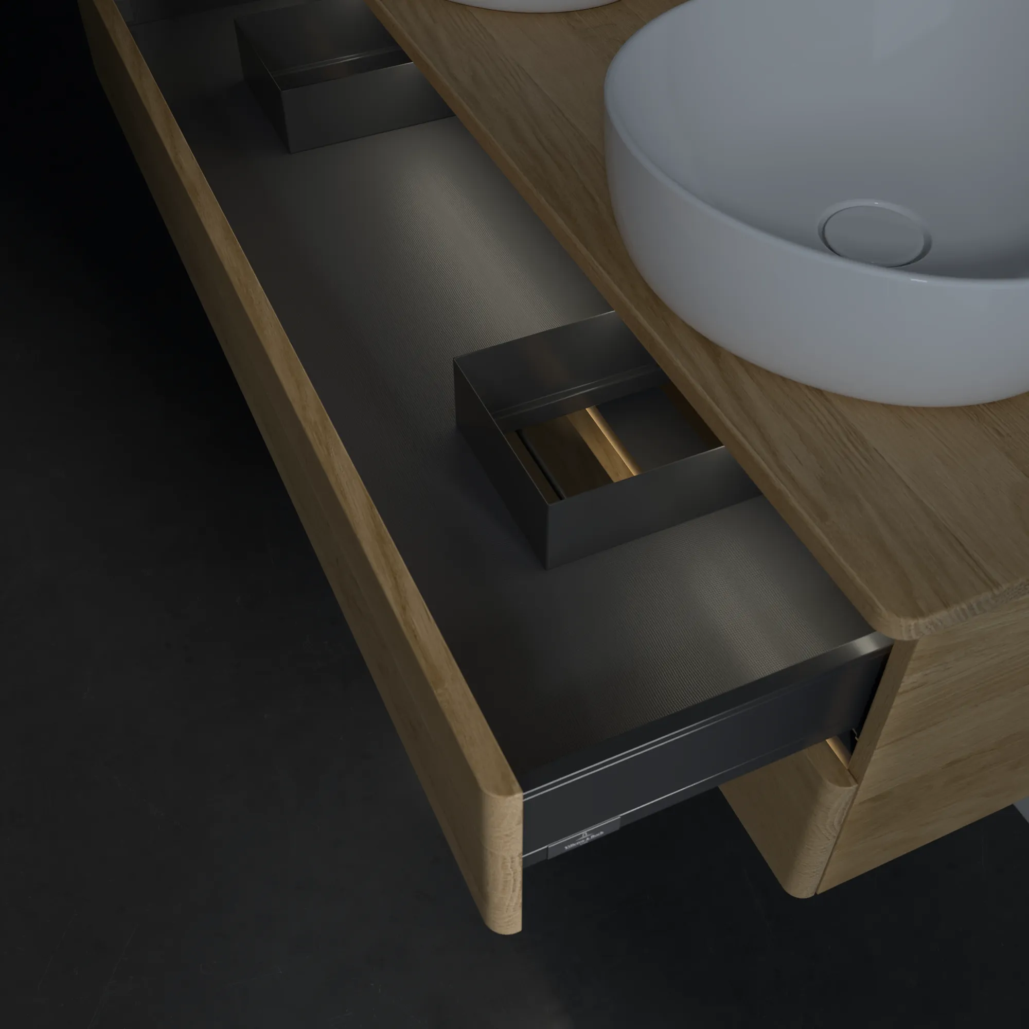 Villeroy & Boch Antao L24_5 Unterschrank für Waschbecken, 1200x360x500 mm, Honey Oak