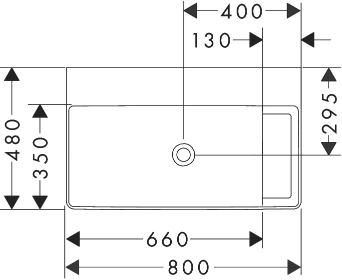Hansgrohe Xelu Q Waschtisch, weiß, 800x480 mm, wandhängend, mit Ablage rechts, ohne Hahnloch und Überlauf, SmartClean-Glasur Hansgrohe Xelu Q Waschtisch, weiß, 800x480 mm, wandhängend, mit Ablage rechts, ohne Hahnloch und Überlauf, SmartClean-Glasur