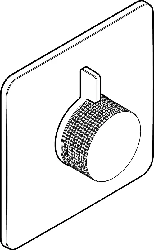 AXOR Citterio C Mischer Unterputz für 2 Verbraucher - Cubic cut, Chrom