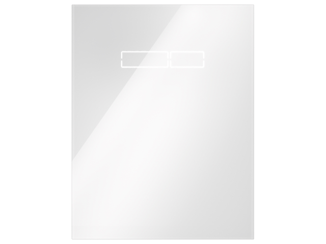 TECElux Betätigungsglasplatte mit sen-Touch Elektronik Glas weiß