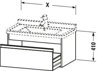 Duravit Waschtischunterschrank wandhängend „Ketho“ 100 × 41 × 45,5 cm in Graphit Matt Duravit Waschtischunterschrank wandhängend „Ketho“ 100 × 41 × 45,5 cm in Graphit Matt