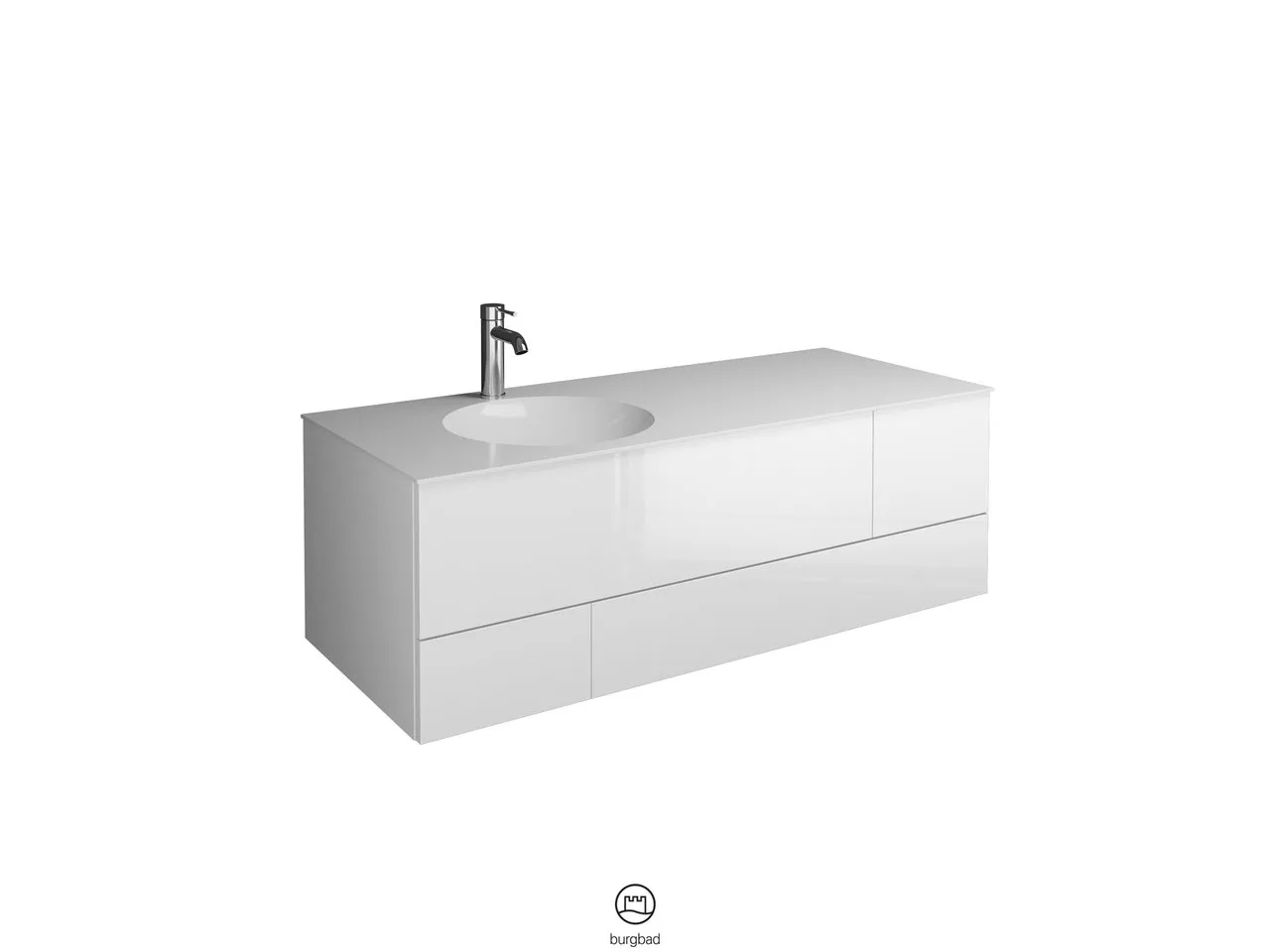 burgbad Coco HGL Waschtischset SFHR120 Mineralguss burgbad Coco HGL Waschtischset SFHR120 Mineralguss
