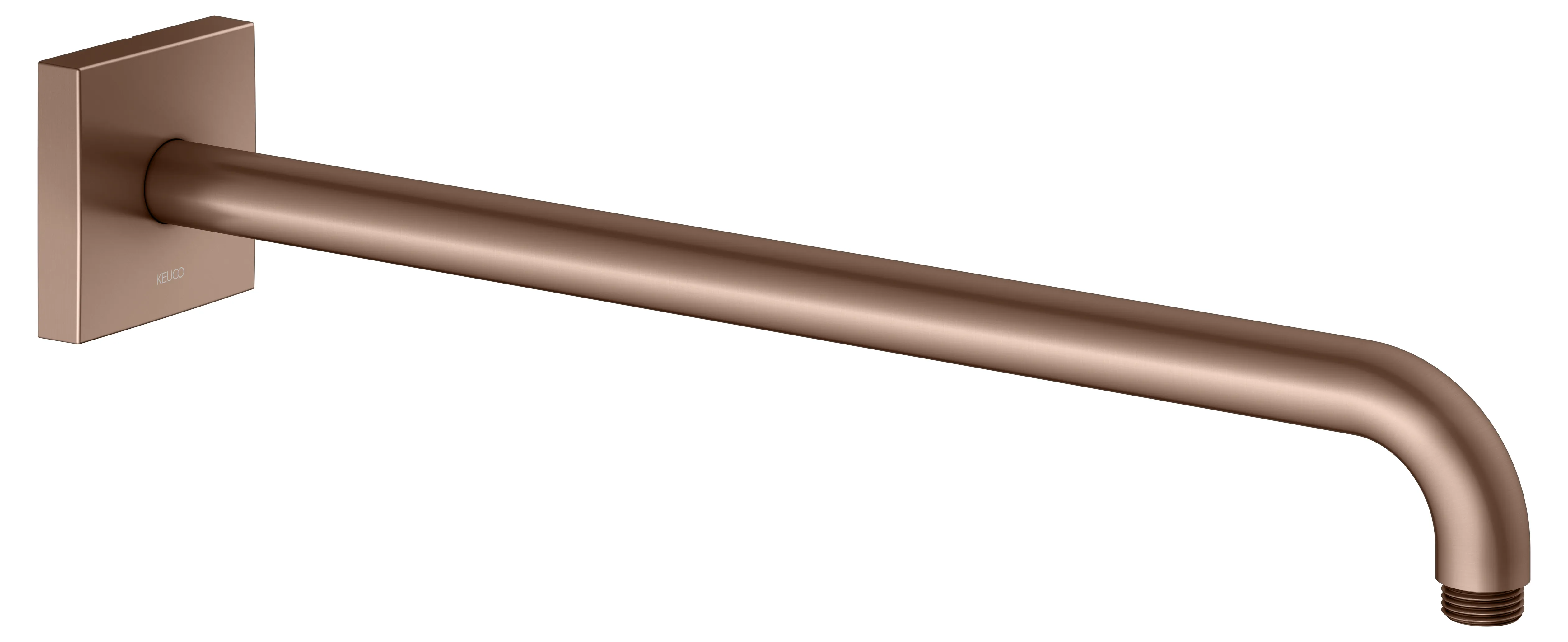 Brausen und Brausezubehör Brausearm Wandanschluss Ausladung 450 mm Rotgold gebürstet Brausen und Brausezubehör Brausearm Wandanschluss Ausladung 450 mm Rotgold gebürstet