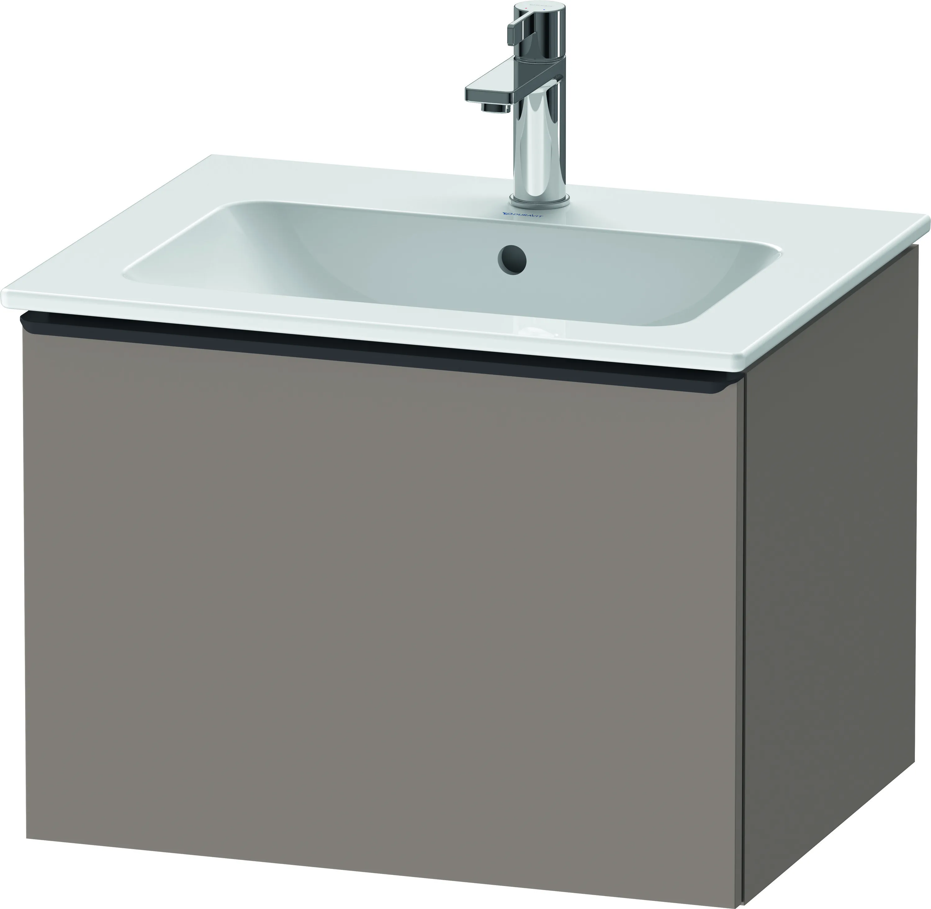 Duravit Waschtischunterschrank wandhängend „D-Neo“ 61 × 44 × 46,2 cm Basalt Matt