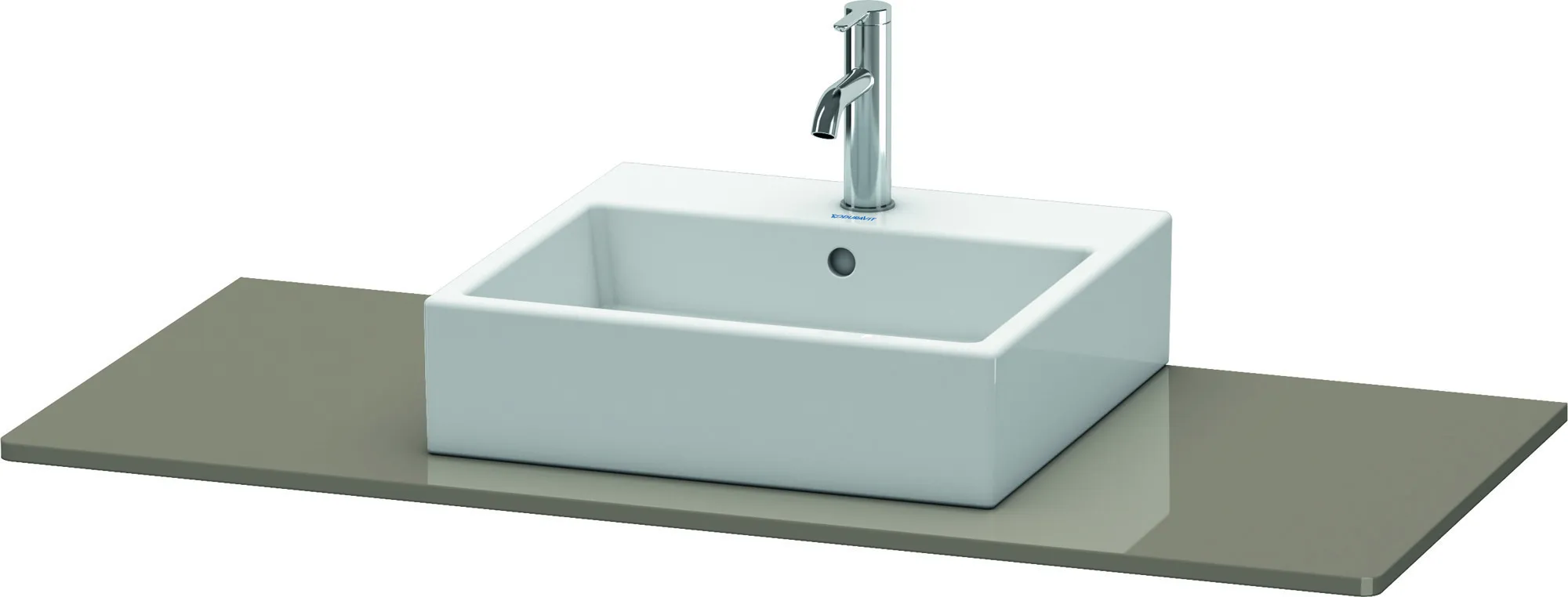 Duravit Konsole „XSquare“ in Flannel Grey Hochglanz