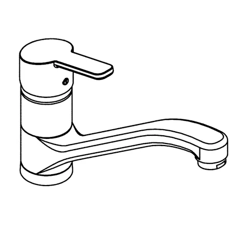 Kludi LOGO NEO Spültisch-Einhandmischer chrom Kludi LOGO NEO Spültisch-Einhandmischer chrom