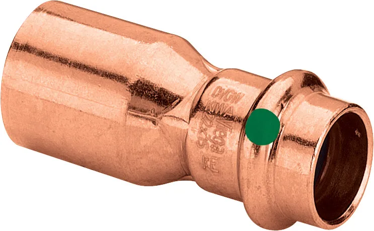 „Profipress“ Reduzierstück mit 1 Muffe 28 × 22 mm „Profipress“ Reduzierstück mit 1 Muffe 28 × 22 mm