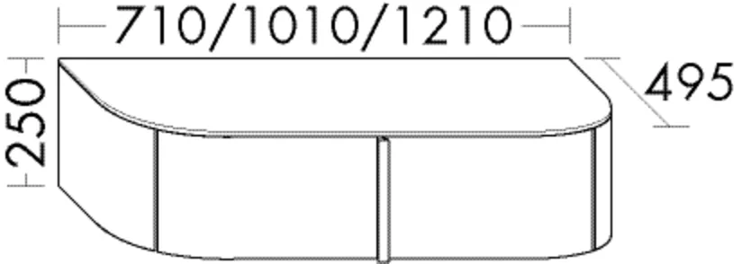 burgbad Sideboard „Lavo 2.0“ 101 × 25 × 49,5 cm in Veloursgrau Softmatt burgbad Sideboard „Lavo 2.0“ 101 × 25 × 49,5 cm in Veloursgrau Softmatt