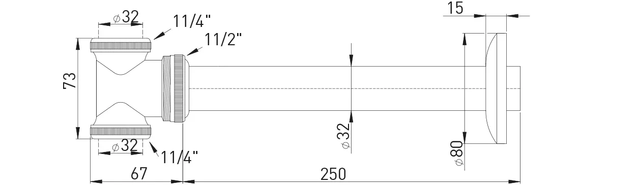 T-Stück für Doppelwaschtische MS vc 1 1/4″ x 1 1/4″ x 32 mm T-Stück für Doppelwaschtische MS vc 1 1/4″ x 1 1/4″ x 32 mm