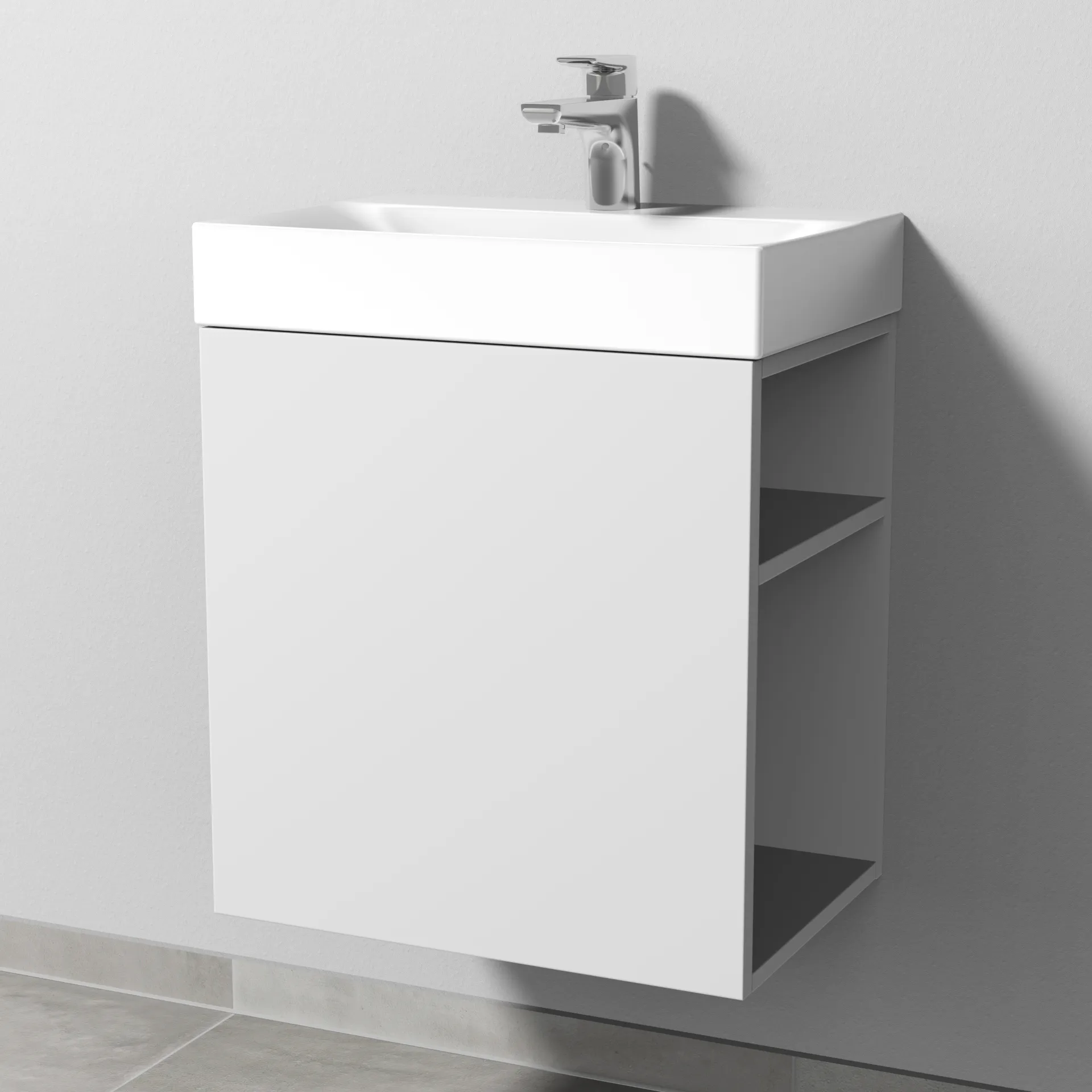 Sanipa Waschtischunterschrank „2morrow“ 490 × 510 × 350 mm in Weiß-Soft