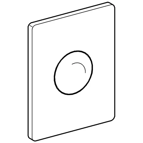 Grohe Skate WC-Betätigung 37547, 156x197mm, senkrechte Montage, Druckknopfbetätigung, mattchrom Grohe Skate WC-Betätigung 37547, 156x197mm, senkrechte Montage, Druckknopfbetätigung, mattchrom