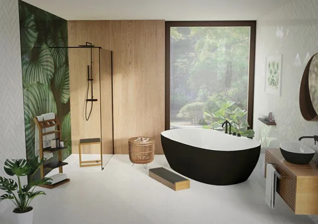 Hoesch iSensi Oval 1900x1200 Monolith Badewanne, Weiß-Schwarz Hoesch iSensi Oval 1900x1200 Monolith Badewanne, Weiß-Schwarz