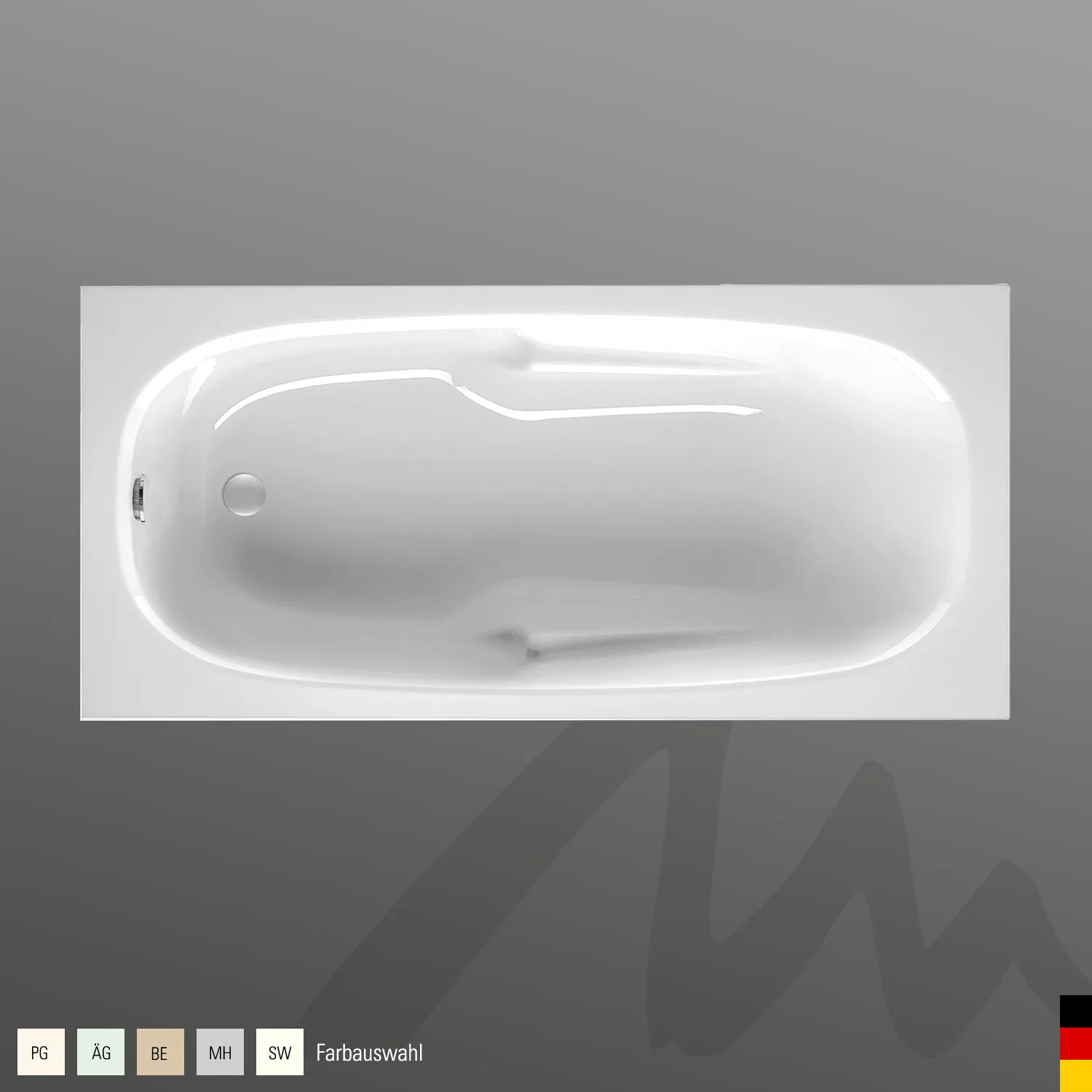 Mauersberger Acryl-Badewanne crassula 170/80 Mauersberger Acryl-Badewanne crassula 170/80