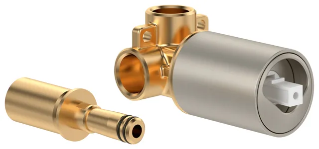 Unterputz-Armatur „Loop & Friends“ 10 cm in Brushed Nickel Matt Unterputz-Armatur „Loop & Friends“ 10 cm in Brushed Nickel Matt