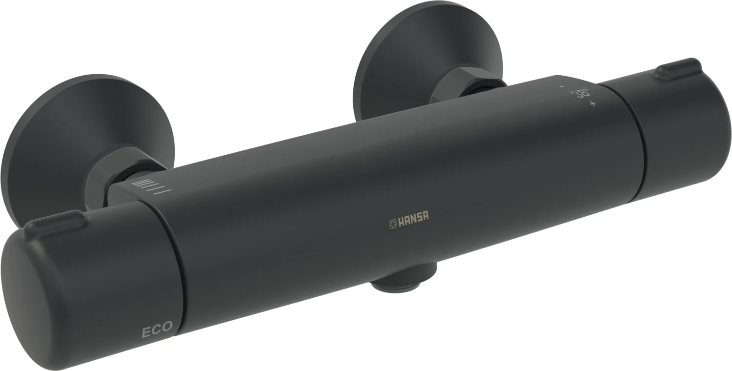 HansaMICRA Duscharmatur Hansacolour Brausebatterie 5815 DN15 Matt-Schwarz HansaMICRA Duscharmatur Hansacolour Brausebatterie 5815 DN15 Matt-Schwarz