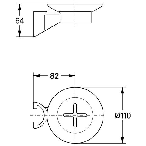 Grohe Seifenschale Relexa Cosmopolitan für Brausestange 28168, chrom Grohe Seifenschale Relexa Cosmopolitan für Brausestange 28168, chrom
